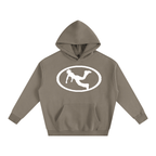 Pluto W Oval Logo Oversize Fleeced Hoodie