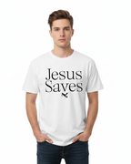 Jesus Saves Pluto Cotton Tee-Shirt