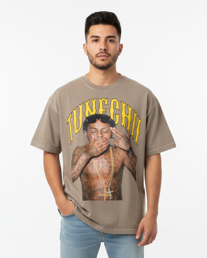 Tunechii Vintage Cotton Tee-Shirt