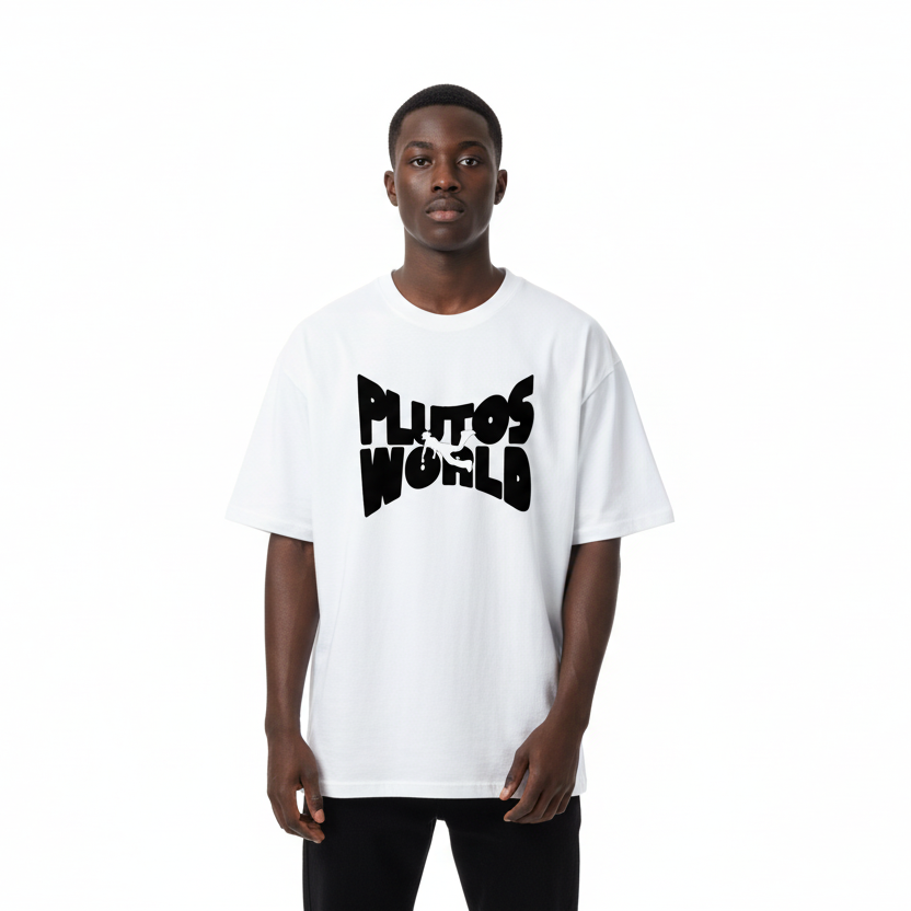 Plutos World Black Bulk Boxy T-Shirt