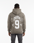 Pluto Nostalgia White Oversize Fleeced Hoodie