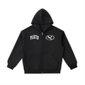 Pluto Oval Logo Heavyweight Zip-up Hoodie