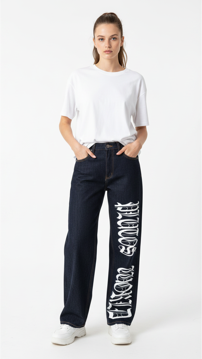 PLUTOSWORLD Heavyweight Straight Leg Denim Jeans