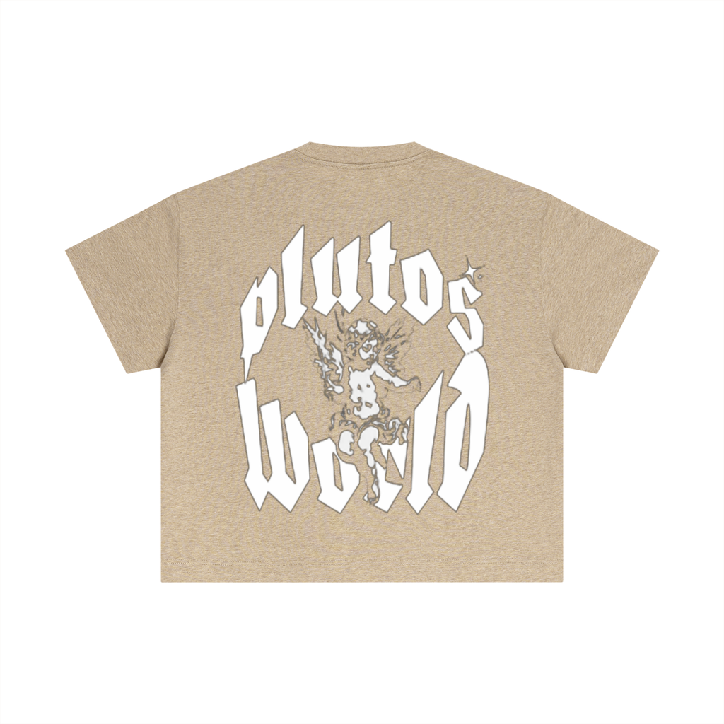 PlutosWorld Angel Cotton Boxy Tee-Shirt