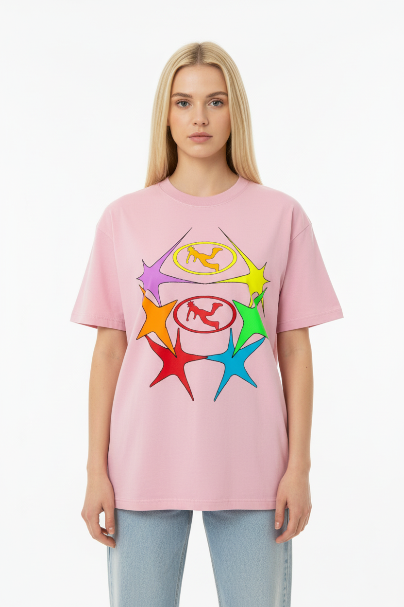 Pluto Rainbow Star Cotton Tee-Shirt