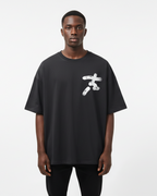 PlutosWorld Stick Man Streetwear Loose Tee-Shirt