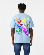 PLUTOSWORLD Color Logo Cotton Tee-Shirt