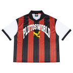 PLUTOSWORLD Striped Collared Soccer Jersey