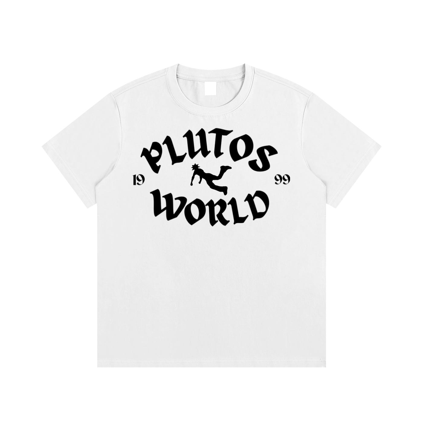 Plutos World Black 1999 Logo Tee-Shirt