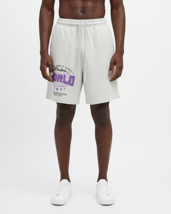 Plutos World Varsty Vintage Cotton Shorts
