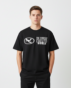 PlutosWorld + Oval Logo Cotton Tee-Shirt